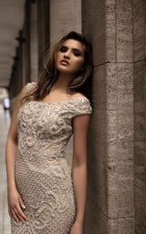 4 of 4 Chic and Holland HF1520 Dress Nude