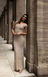 2 of 4 Chic and Holland HF1520 Dress Nude