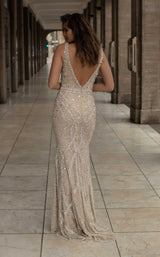 2 of 3 Chic and Holland HF1521 Dress Nude