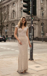 2 of 4 Chic and Holland HF1526 Dress Nude