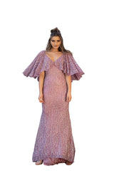 1 of 4 Chic and Holland HF1529 Dress Mauve