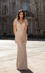 4 of 6 Chic and Holland HF1530 Dress Champagne