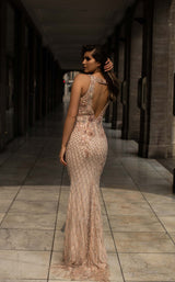 3 of 4 Chic and Holland HF1531 Dress Champagne