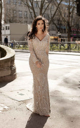 2 of 4 Chic and Holland HF1552 Dress Nude