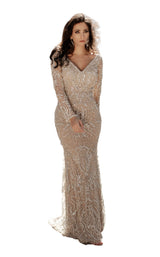 1 of 4 Chic and Holland HF1552 Dress Nude
