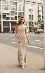 2 of 4 Chic and Holland HF1557 Dress Nude