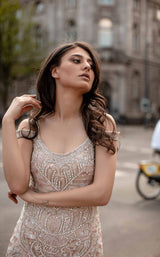 4 of 4 Chic and Holland HF1559 Dress Champagne