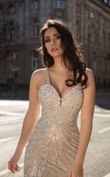 4 of 4 Chic and Holland HF1560 Dress Nude