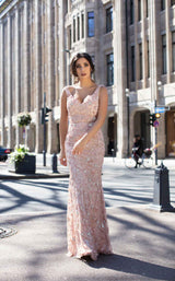 2 of 4 Chic and Holland HF1564 Dress Light-Pink