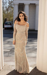 2 of 4 Chic and Holland HF1568 Dress Nude