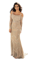 1 of 4 Chic and Holland HF1568 Dress Nude