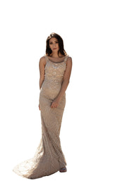 1 of 3 Chic and Holland HF1574 Dress Nude