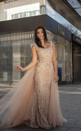 2 of 4 Chic and Holland HF1576S Dress Champagne