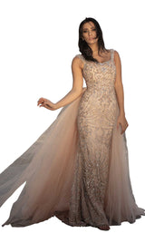1 of 4 Chic and Holland HF1576S Dress Champagne