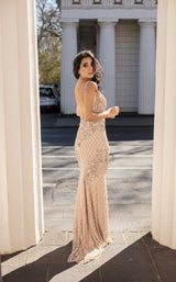 3 of 4 Chic and Holland HF1593 Dress Champagne