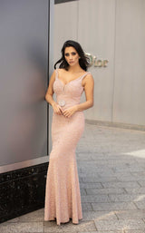 2 of 4 Chic and Holland HF1614 Dress Light-Pink