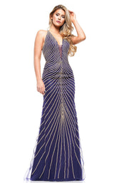3 of 12 Colors Dress J105 Dress Navy-Gold