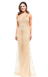 2 of 12 Colors Dress J105 Dress Nude-Gold