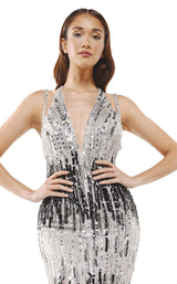 3 of 4 Colors Dress J125 Dress Silver-Black