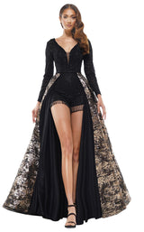 1 of 4 Colors Dress J130 Dress Black-Gold