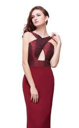 6 of 10 Jadore J13063 Burgundy