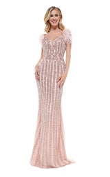 1 of 8 Colors Dress J133 Dress Pink