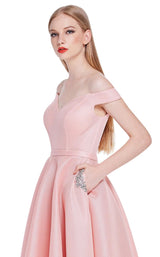 6 of 8 Jadore J14023 Dress Dusty-Pink
