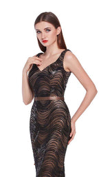 6 of 8 Jadore J14049 Black-Nude