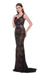 2 of 8 Jadore J14049 Black-Nude