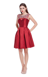 1 of 8 Jadore J14082 Burgundy