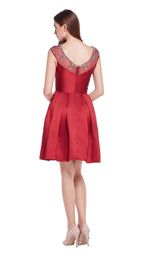 4 of 8 Jadore J14082 Burgundy