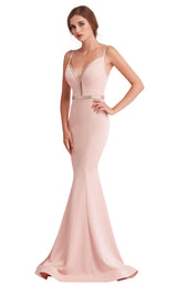 1 of 8 Jadore J15003 Dress Dusty-Pink
