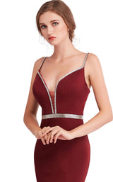7 of 8 Jadore J15003 Dress Wine