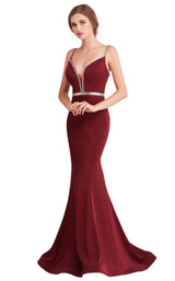 3 of 8 Jadore J15003 Dress Wine