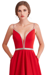 8 of 10 Jadore J15004 Dress Red
