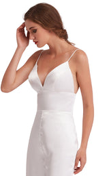 9 of 10 Jadore J15006 Jumpsuit Ivory