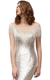 6 of 8 Jadore J15014 Dress Silver