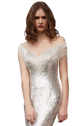 7 of 8 Jadore J15014 Dress Silver