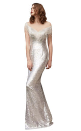 2 of 8 Jadore J15014 Dress Silver