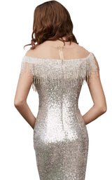 8 of 8 Jadore J15014 Dress Silver