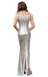 4 of 8 Jadore J15014 Dress Silver