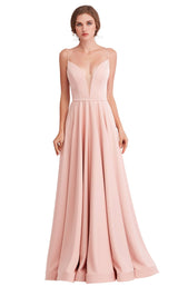 1 of 8 Jadore J15015 Dress Dusty-Pink