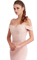 5 of 8 Jadore J15016 Dress Dusty-Pink