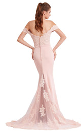 4 of 8 Jadore J15016 Dress Dusty-Pink