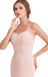 5 of 8 Jadore J15017 Dress Dusty-Pink