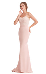 1 of 8 Jadore J15017 Dress Dusty-Pink