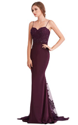 3 of 8 Jadore J15017 Dress Plum