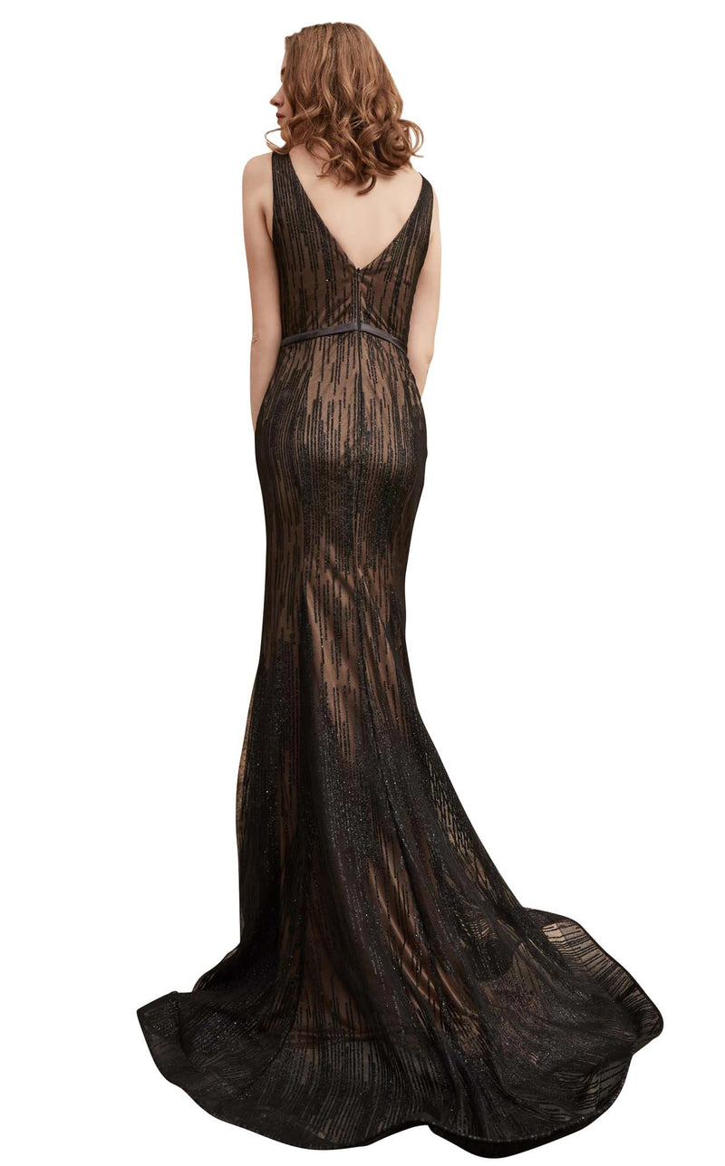 Jadore J15018 Dress Black-Nude