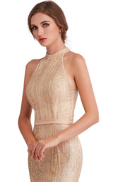 5 of 8 Jadore J15019 Dress Champagne