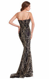 4 of 8 Jadore J15024 Dress Black-Gold
